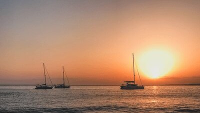 Freu dich auf eine abendliche Bootsfahrt entlang der atemberaubenden Küste von Puerto del Carmen und halte Ausschau nach wilden Delfinen. Entspanne an Bord mit einem gekühlten Mojito in der Hand, während die Sonne am Horizont versinkt.